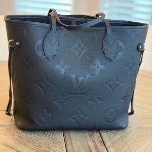 Louis Vuitton Black Empreinte Leather Tote